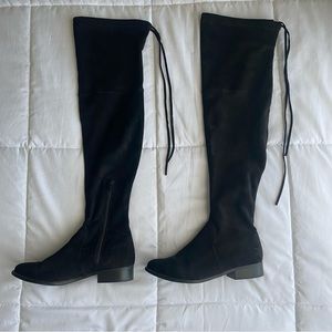Black Suede Thigh High Boots (7)